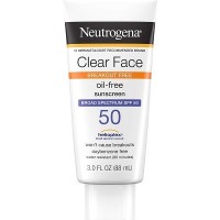 Neutrogena Clear Face Break-Out Free Liquid Lotion Sunscreen Broad Spectrum SPF 50 Clear Face Break-Out Free Liquid Lotion Sunscreen Broad Spectrum SPF 50